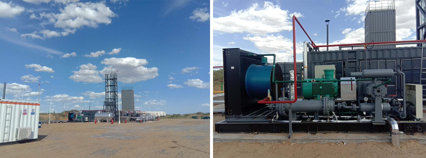 陕西某石油科技公司原料气压缩机